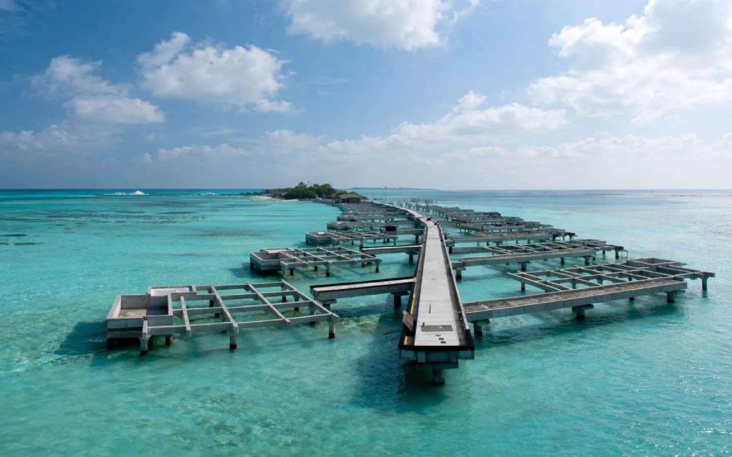 Marine construction in the Maldives